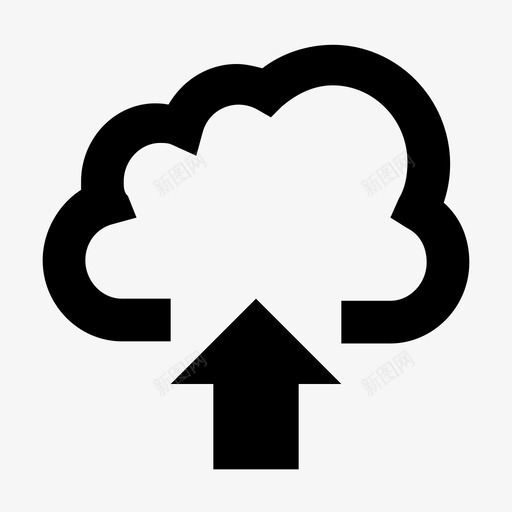 云上传maudlingoey图标svg_新图网 https://ixintu.com cleaning cloudtransfer cloudupload datatransmission generation goey maudlin pie 云上传 云数据技术材料设计图标 云计算