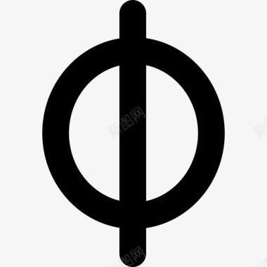 带垂直线的圆数学符号符号数学符号图标图标