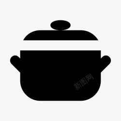 手机找饭吃图标砂锅饭厨房用具图标高清图片