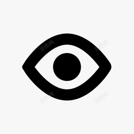 眼睛虹膜有盖图标svg_新图网 https://ixintu.com 可打开 手表 有盖 目镜 看到 眼睛 编辑器用户界面图标 虹膜 视图