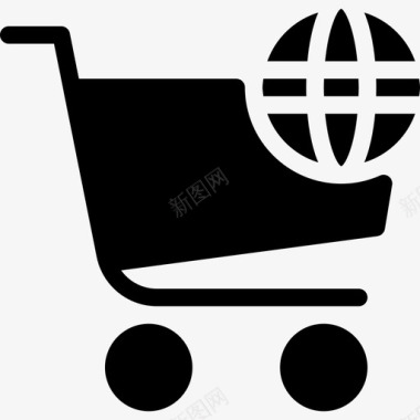 网上购物电子商务移动图标图标