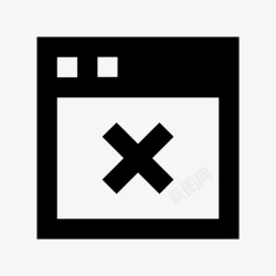网页关闭按钮关闭窗口网站网页图标高清图片
