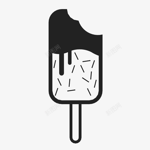 冰棒顶部夏季图标svg_新图网 https://ixintu.com 冰棒 冷冻 减量 夏季 指示 推迟 新的 甜点 联合 顶部 食品