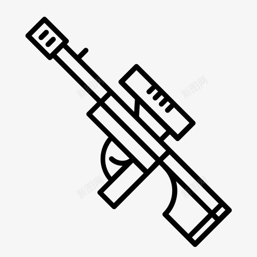 狙击步枪盔甲砰图标svg_新图网 https://ixintu.com 你应该试试 刀 枪 武器 狙击步枪 盔甲 砰