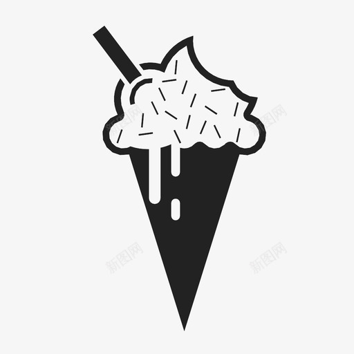 冰淇淋筒减法指示图标svg_新图网 https://ixintu.com 冰淇淋筒 冷藏 减法 夏季 忽略 指示 新鲜 检查 甜点 食物