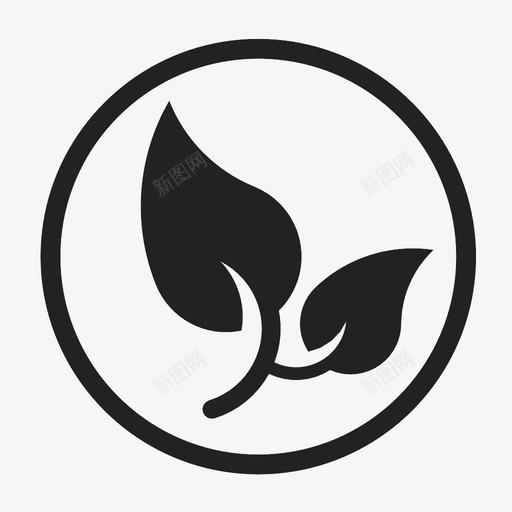 叶植物生命自然图标svg_新图网 https://ixintu.com 叶 树木 植物 植物学 植物生命 生态学 绿色 自然 芽