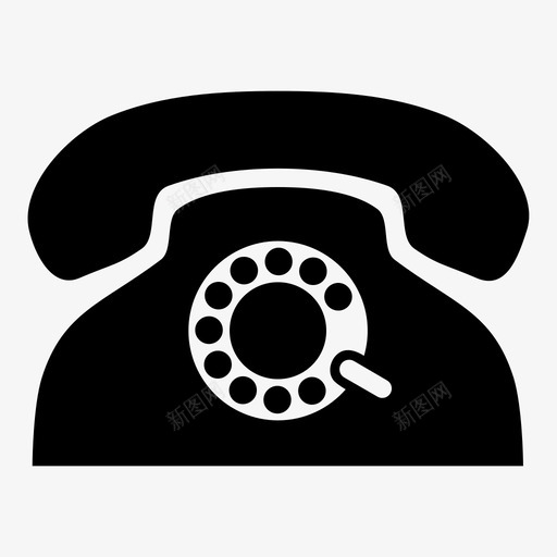 旋转电话电话电信图标svg_新图网 https://ixintu.com 保持 否 已售 旋转电话 电信 电话 粗体 脉冲 脉冲拨号 金色