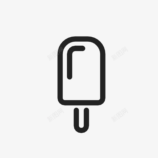 冰棒添加食品图标svg_新图网 https://ixintu.com 冰棒 冰淇淋 指示 推迟 标记 添加 食品