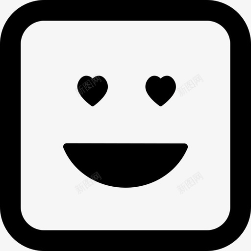 快乐表情符号微笑方块界面情绪方块图标svg_新图网 https://ixintu.com 快乐表情符号微笑方块 情绪方块 界面