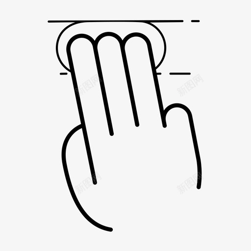 三指刷卡三指已售图标svg_新图网 https://ixintu.com 三指 三指刷卡 不 已售 手 手势 握 粗体 触摸 金