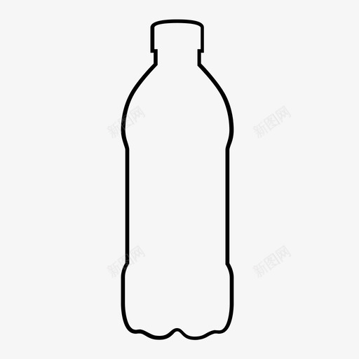 塑料瓶水垃圾图标svg_新图网 https://ixintu.com 不 出售 垃圾 塑料瓶 容器 持有 水 水瓶 粗体 黄金