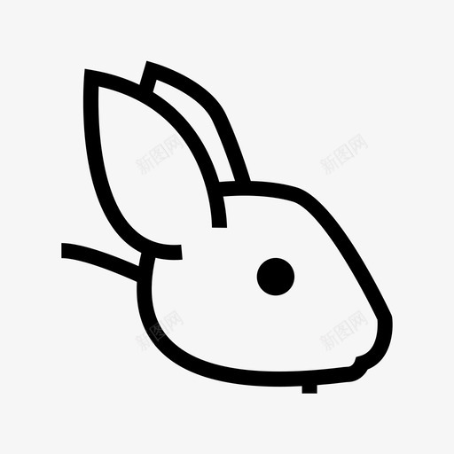 兔子粗体金色图标svg_新图网 https://ixintu.com anies和birds线图标 hold no selled 兔子 粗体 金色