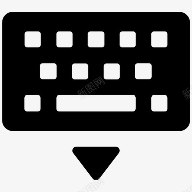 移动键盘文本输入图标图标