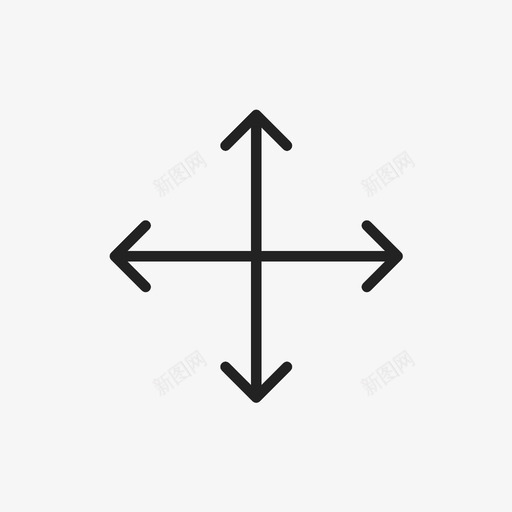 移动开始缩放图标svg_新图网 https://ixintu.com 分析 单击 图形 增大 开始 打开 移动 箭头 缩放 调整大小