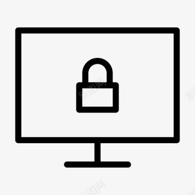 锁定的计算机程序员密码图标图标