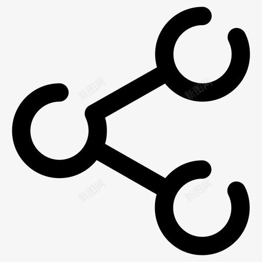 分享团队社交图标svg_新图网 https://ixintu.com 一起 分享 创意提纲 加入 团队 社交 网络 连接 链接