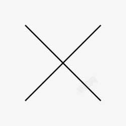 加标记交叉x并集图标高清图片