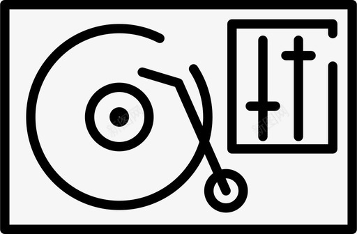 转盘声音唱片图标图标