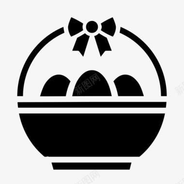 复活节彩蛋象征礼物图标图标