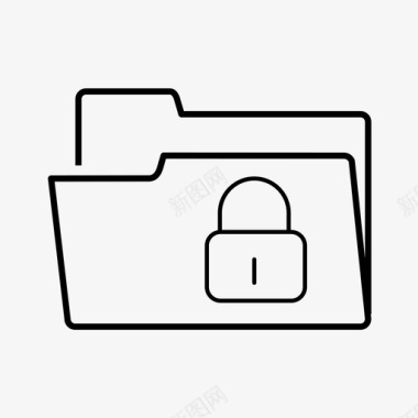 锁定文件夹安全保护图标图标
