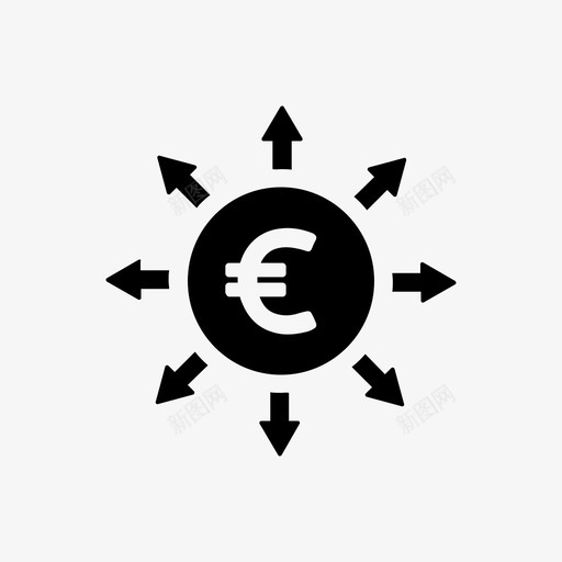 投资股票货币图标svg_新图网 https://ixintu.com 债券 商业小卷2 基金 投资 期货 欧元 股票 货币 金融 高风险