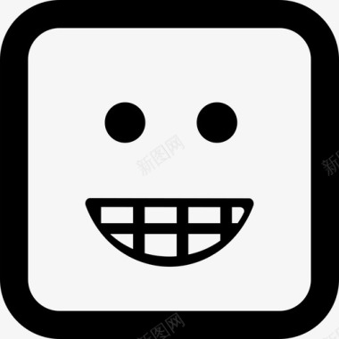 表情符号笑脸界面情绪方块图标图标