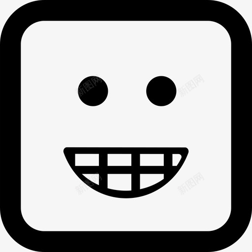 表情符号笑脸界面情绪方块图标svg_新图网 https://ixintu.com 情绪方块 界面 表情符号笑脸