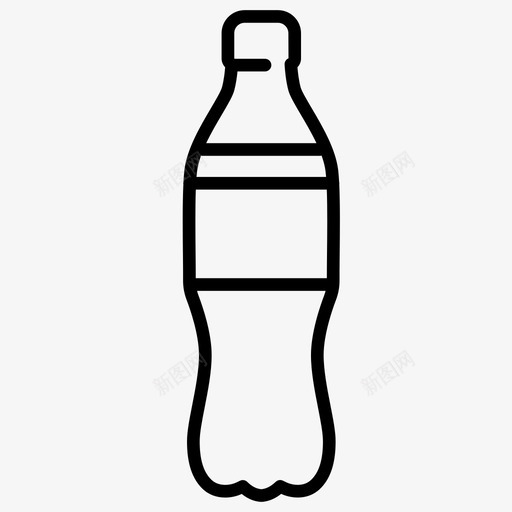 汽水饮料瓶子图标svg_新图网 https://ixintu.com 可乐 可口可乐 回收 塑料 汽水 瓶子 饮料 饮料饮料