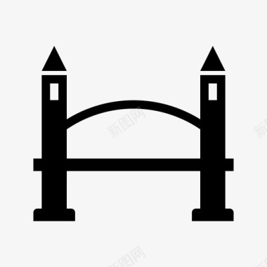 桥连接器结构图标图标