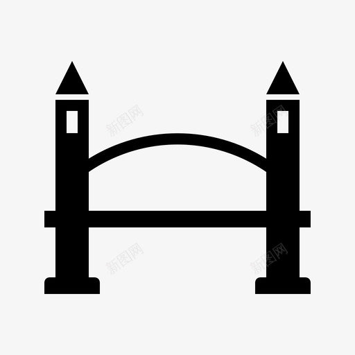 桥连接器结构图标svg_新图网 https://ixintu.com 图像 标记 桥 流行字形 粘贴 结构 连接 连接器 链接