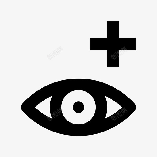 眼部护理医疗保健材料标图标svg_新图网 https://ixintu.com 医疗保健材料设计图标 眼部护理
