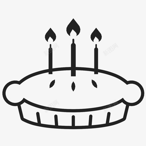 生日派馅饼甜点图标svg_新图网 https://ixintu.com 快乐 汽水 甜点 生日派 礼物 糕点 聚会 蛋糕 馅饼