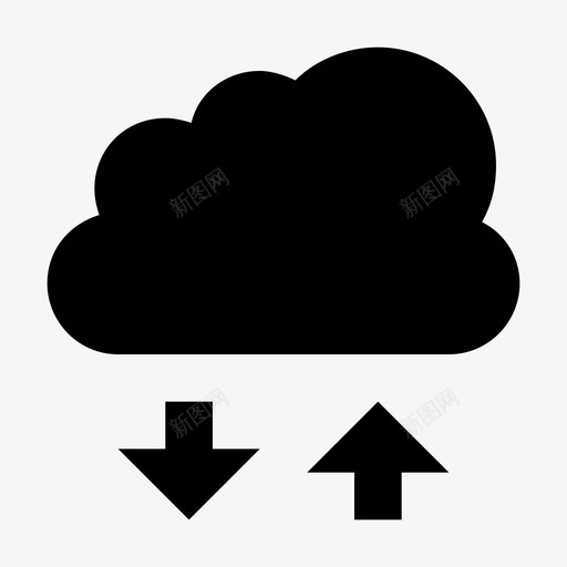 云计算数据备份服务器图标svg_新图网 https://ixintu.com 云上传 云下载 云共享 云数据技术材料设计图标 云网络 云计算 数据备份 文件存储 服务器 离线 远程