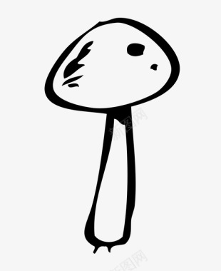 蘑菇可食用食品图标图标