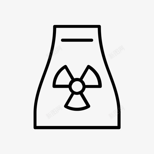 核电站减法放射性污染图标svg_新图网 https://ixintu.com 减法 删除 指示 放射性污染 核反应堆 核电站 污染线 添加 热电站 电厂 转发