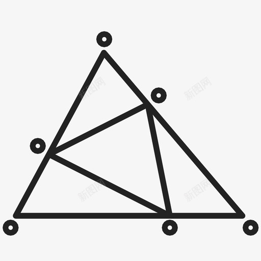 数学三角形已售原型图标svg_新图网 https://ixintu.com 不 保留 几何 原型 图表 已售 数学三角形 粗体 草图 视觉表现 黄金