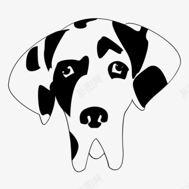 大丹犬犬种图标图标