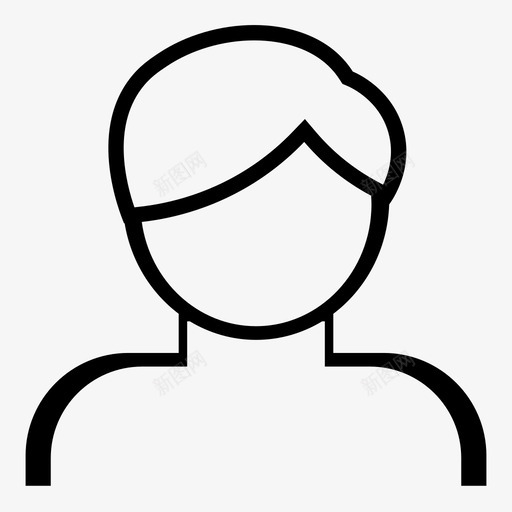 用户金发个人图标svg_新图网 https://ixintu.com biy 个人 个人资料 用户 男性 设置 金发