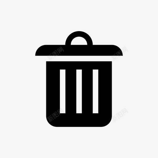 垃圾桶扔回收图标svg_新图网 https://ixintu.com 删除 加上 回收 垃圾 垃圾桶 垃圾箱 忽略 扔 推迟 更多 社会信息用户界面2 联合
