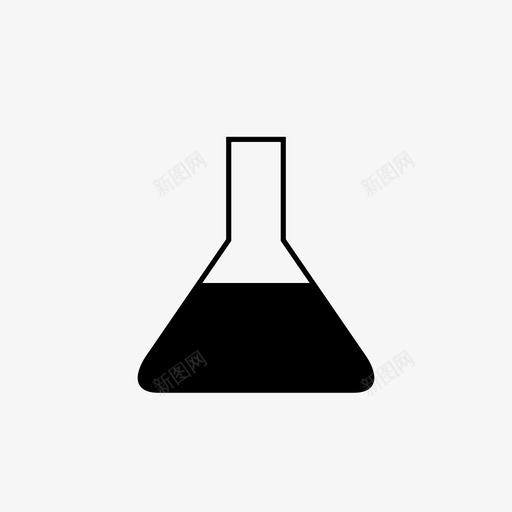 锥形烧瓶实验室实验图标svg_新图网 https://ixintu.com 化学 实验 实验室 容器 烧杯 科学 锥形烧瓶