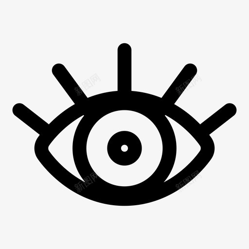 眼睛视图联合图标svg_新图网 https://ixintu.com 信号 光学 减法 另一个 向前 看见 眼睛 联合 观察 视图