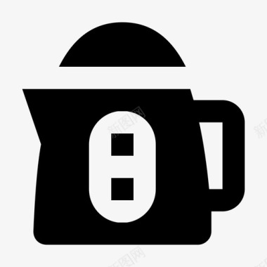 电水壶暖气茶壶图标图标