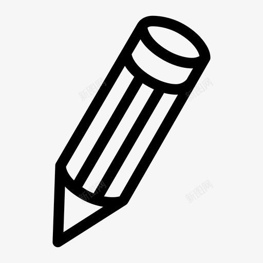铅笔锐器橡胶图标svg_新图网 https://ixintu.com 中等 书写 修改 更改 橡皮擦 橡胶 碳素 纸张 编辑 铅笔 锐器