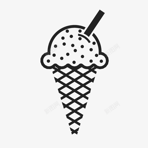 冰淇淋筒夏季信号图标svg_新图网 https://ixintu.com 信号 冰淇淋筒 冷 夏季 多个 更多 标记 甜点 联合 食物