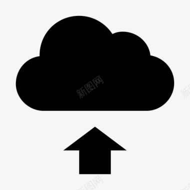 云上传共享保存图标图标