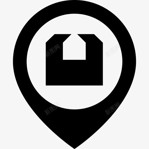包裹递送邮资指针图标svg_新图网 https://ixintu.com pin 位置 包裹递送 地图 快速 指针 运输 邮件 邮资 钉固