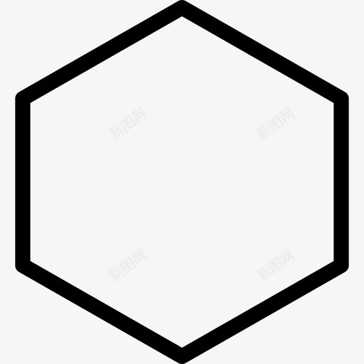 六边形轮廓网格图标svg_新图网 https://ixintu.com 六角网格 六边形 几何 形状线条图标 星形 网格 轮廓