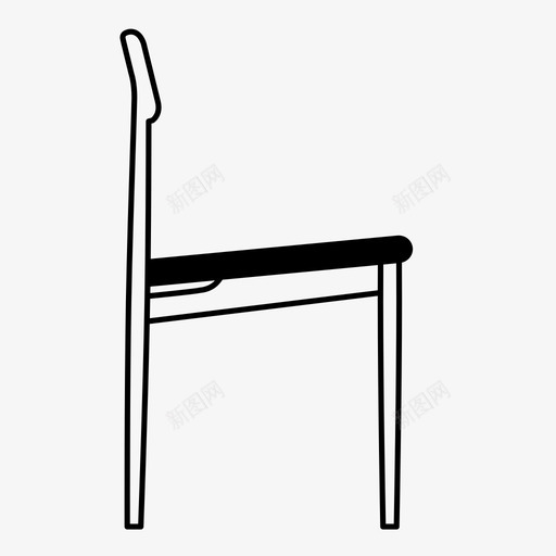 中世纪现代餐椅展示件座椅图标svg_新图网 https://ixintu.com 中世纪现代椅子 中世纪现代餐椅 丹麦 家具 展示件 座椅 木制 材料 物品 皮革 设计
