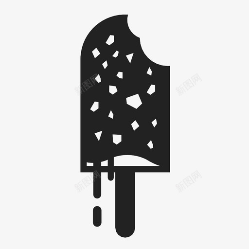 冰淇淋冰激凌冰糕图标svg_新图网 https://ixintu.com 冰淇淋 冰激凌 冰糕 冰镇 冻酸奶 夏天 巧克力 甜点 雪糕 食物