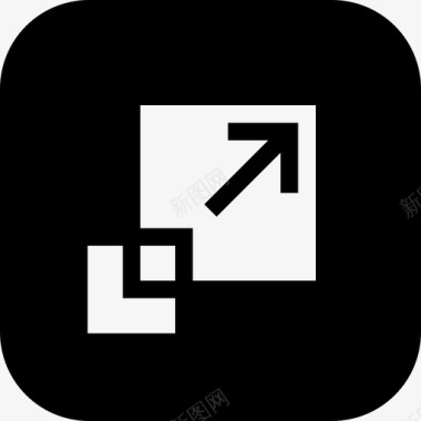 缩放工具符号缩放图标图标